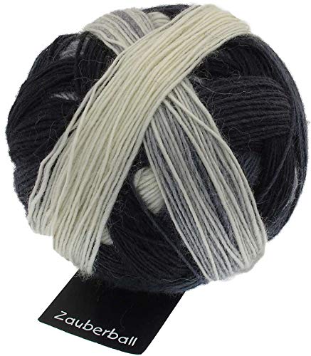 Schoppel Zauberball, jede Socke ein Unikat, Sockenwolle mit Farbverlauf zum Stricken oder Häkeln, 100g, 420m, 75% Schurwolle, 25% Polyamid (biologisch abbaubar) (1508 Schatten) von Schoppel