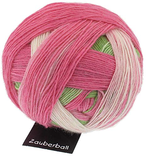 Schoppel Zauberball, jede Socke ein Unikat, Sockenwolle mit Farbverlauf zum Stricken oder Häkeln, 100g, 420m, 75% Schurwolle, 25% Polyamid (biologisch abbaubar) (2079 Durch die Blume) von Schoppel