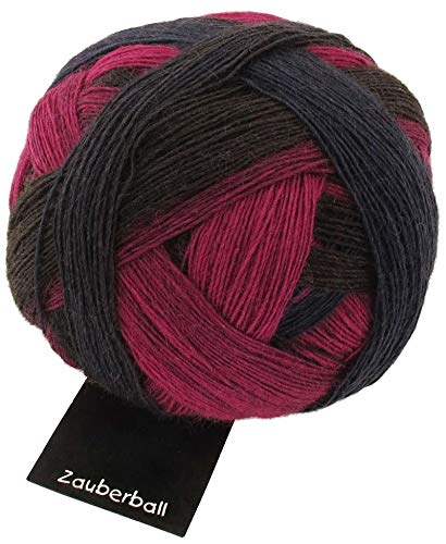 Schoppel Zauberball, jede Socke ein Unikat, Sockenwolle mit Farbverlauf zum Stricken oder Häkeln, 100g, 420m, 75% Schurwolle, 25% Polyamid (biologisch abbaubar) (2082 Charisma) von Schoppel