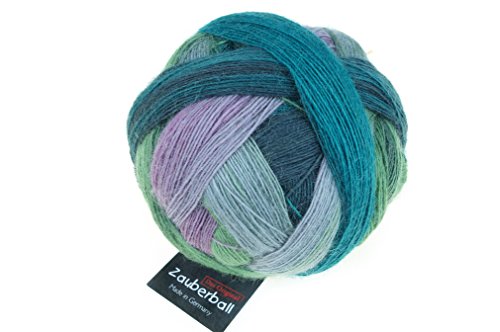 Schoppel Zauberball, jede Socke ein Unikat, Sockenwolle mit Farbverlauf zum Stricken oder Häkeln, 100g, 420m, 75% Schurwolle, 25% Polyamid (biologisch abbaubar) (2308 Smoking Area) von Schoppel