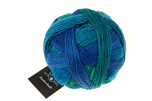 Schoppel Zauberball, jede Socke ein Unikat, Sockenwolle mit Farbverlauf zum Stricken oder Häkeln, 100g, 420m, 75% Schurwolle, 25% Polyamid (biologisch abbaubar) (2360 Tuerkismuehle) von Schoppel