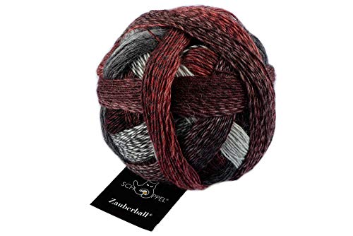 Schoppel Zauberball, jede Socke ein Unikat, Sockenwolle mit Farbverlauf zum Stricken oder Häkeln, 100g, 420m, 75% Schurwolle, 25% Polyamid (biologisch abbaubar) (2402 Aldebaran) von Schoppel