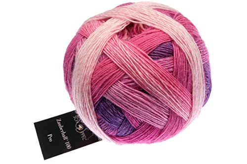 Schoppel Zauberball 100 Pro 2517 Pink Affaire, Merinowolle mit Farbverlauf zum Stricken oder Häkeln, 100g, 400m, Nadelstärke 2 - 3 mm von Schoppel