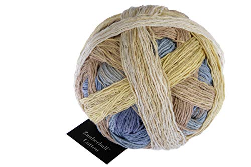 Schoppel Zauberball Cotton | Baumwollgarn mit Farbverlauf | 100% Baumwolle | Farbverlaufsgarn zum Stricken und Häkeln | 100g 420m (2440 Feldversuch) von Schoppel