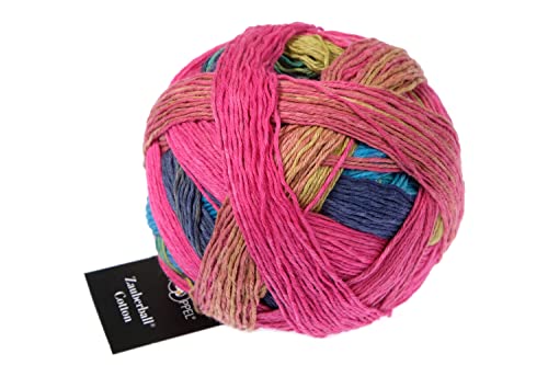 Schoppel Zauberball Cotton | Baumwollgarn mit Farbverlauf | Reine Baumwolle zum Stricken und Häkeln | 100g 420m (2597 Ladies First) von Schoppel