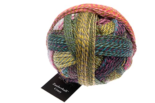 Schoppel Zauberball Crazy, nachhaltige Sockenwolle mit Farbverlauf zum Stricken oder Häkeln, 100g (2528 Drachenauge) von Schoppel