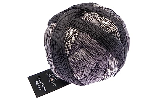 Schoppel Zauberball Crazy Cotton Stärke 4 | Baumwollgarn reine Baumwolle mit individuellem Farbverlauf | 100g 420m (2439 Mondfahrt) von Schoppel