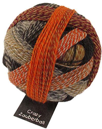 Schoppel Zauberball Crazy | Nachhaltige Sockenwolle mit Farbverlauf | Sockengarn zum Stricken oder Häkeln | bunte Strumpfwolle 100g (2092 Schokoladenseite) von Schoppel