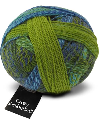 Schoppel Zauberball Crazy | Nachhaltige Sockenwolle mit Farbverlauf | Sockengarn zum Stricken oder Häkeln | bunte Strumpfwolle 100g (2136 Der Lenz ist da) von Schoppel