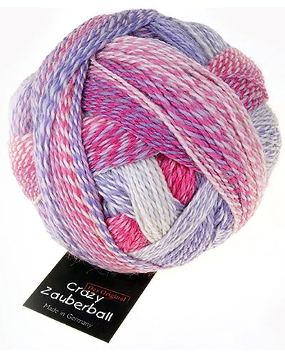 Schoppel Zauberball Crazy | Nachhaltige Sockenwolle mit Farbverlauf | Sockengarn zum Stricken oder Häkeln | bunte Strumpfwolle 100g (2254 Wolke 8) von Schoppel