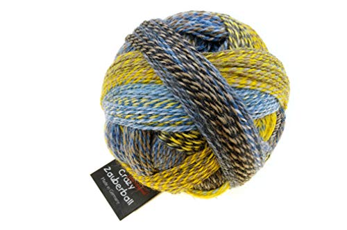 Schoppel Zauberball Crazy | Nachhaltige Sockenwolle mit Farbverlauf | Sockengarn zum Stricken oder Häkeln | bunte Strumpfwolle 100g (2332 Sanduhr) von Schoppel