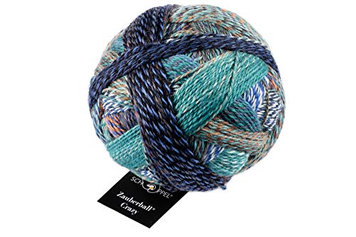 Schoppel Zauberball Crazy | Nachhaltige Sockenwolle mit Farbverlauf | Sockengarn zum Stricken oder Häkeln | bunte Strumpfwolle 100g (2395 Camouflage) von Schoppel