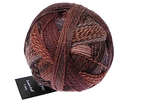 Schoppel Zauberball Crazy | Nachhaltige Sockenwolle mit Farbverlauf | Sockengarn zum Stricken oder Häkeln | bunte Strumpfwolle 100g (2544 Late Autumn) von Schoppel