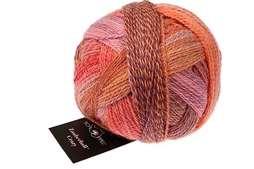 Schoppel Zauberball Crazy | Nachhaltige Sockenwolle mit Farbverlauf | Sockengarn zum Stricken oder Häkeln | bunte Strumpfwolle 100g (2546 Warm Botanical Garden) von Schoppel