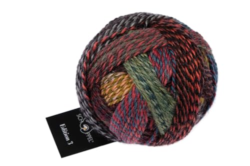 Schoppel Zauberball Edition 3 | Reine Merinowolle zum Stricken und Häkeln | 100% Wolle | Merino extrafine für Nadelstärke 3 bis 3,5 mm (2630 Regenbogenflecken) von Schoppel