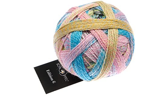 Schoppel Zauberball Edition 6 | 100% Wolle | Merinowolle fine für Nadelstärke 2 bis 3 mm | 50g Wollgarn zum Stricken oder Häkeln (2513 Gastgeschenk) von Schoppel