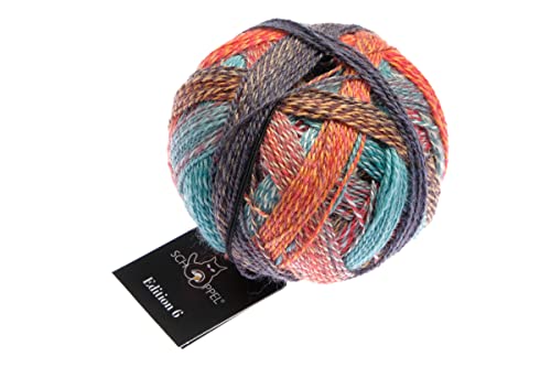 Schoppel Zauberball Edition 6 Farbe 2515 Gerüchteküche | 100% Wolle | Merinowolle fine für Nadelstärke 2-3 mm, 50g von Schoppel