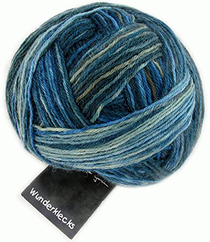 Schoppel Zauberball Wunderklecks, Sockenwolle mit Farbverlauf, Strumpfwolle 100g, bemaltes Sockengarn | 75% Wolle, 25% Polyamid (2193 November Rain) von Schoppel