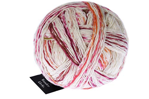 Schoppel Zauberball Wunderklecks, Sockenwolle mit Farbverlauf, Strumpfwolle 100g, bemaltes Sockengarn | 75% Wolle, 25% Polyamid (2412 Kirschbluete) von Schoppel