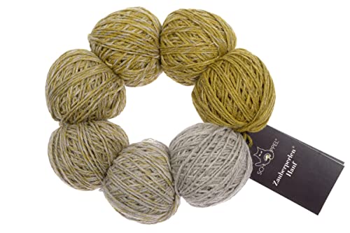 Schoppel Zauberperlen Hanf Zauberball Wolle 2520 Obolus, Organic Merino fine Wolle mit Farbverlauf zum Stricken oder Häkeln, 100g, 400m, Nadelstärke 2-3 mm von Schoppel