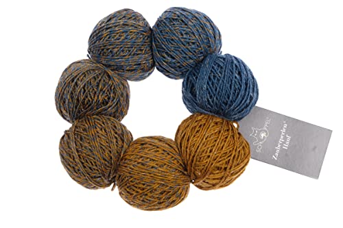 Schoppel Zauberperlen Hanf Zauberball Wolle 2525 Cavaliero, Organic Merino fine Wolle mit Farbverlauf zum Stricken oder Häkeln, 100g, 400m, Nadelstärke 2-3 mm von Schoppel