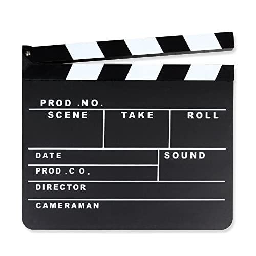 Schramm® Regieklappe 30x27cm Regie Klappe Filmklappe Szenenklappe Hollywood Kreidetafel Clapbaord Regieklappen Filmklappen von Schramm