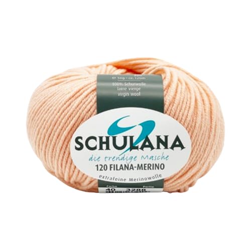 Filana-Merino 120 von Schulana 040 lachs, 50g von Schulana