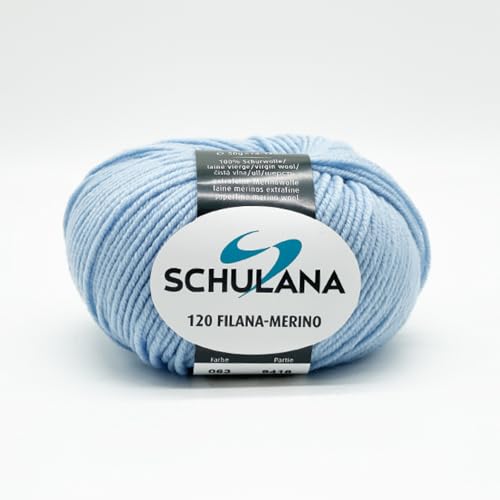 Filana-Merino 120 von Schulana 063 Babyblau, 50g von Schulana