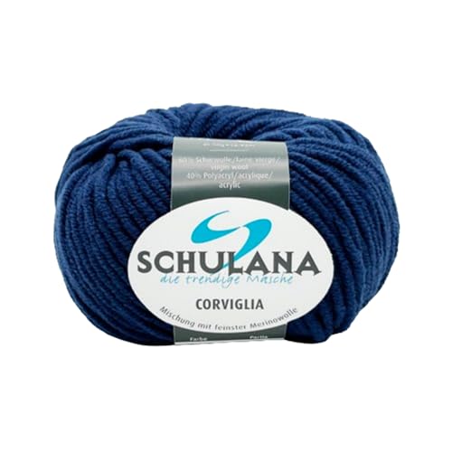 Schulana Corviglia, Schurwolle, Marine, 50g, 65 von Schulana