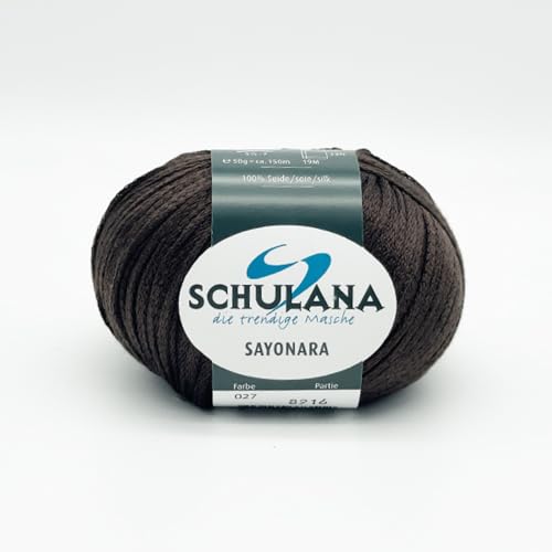 Schulana Sayonara, Seide, Dunkelbraun, 50g, 150 von Schulana