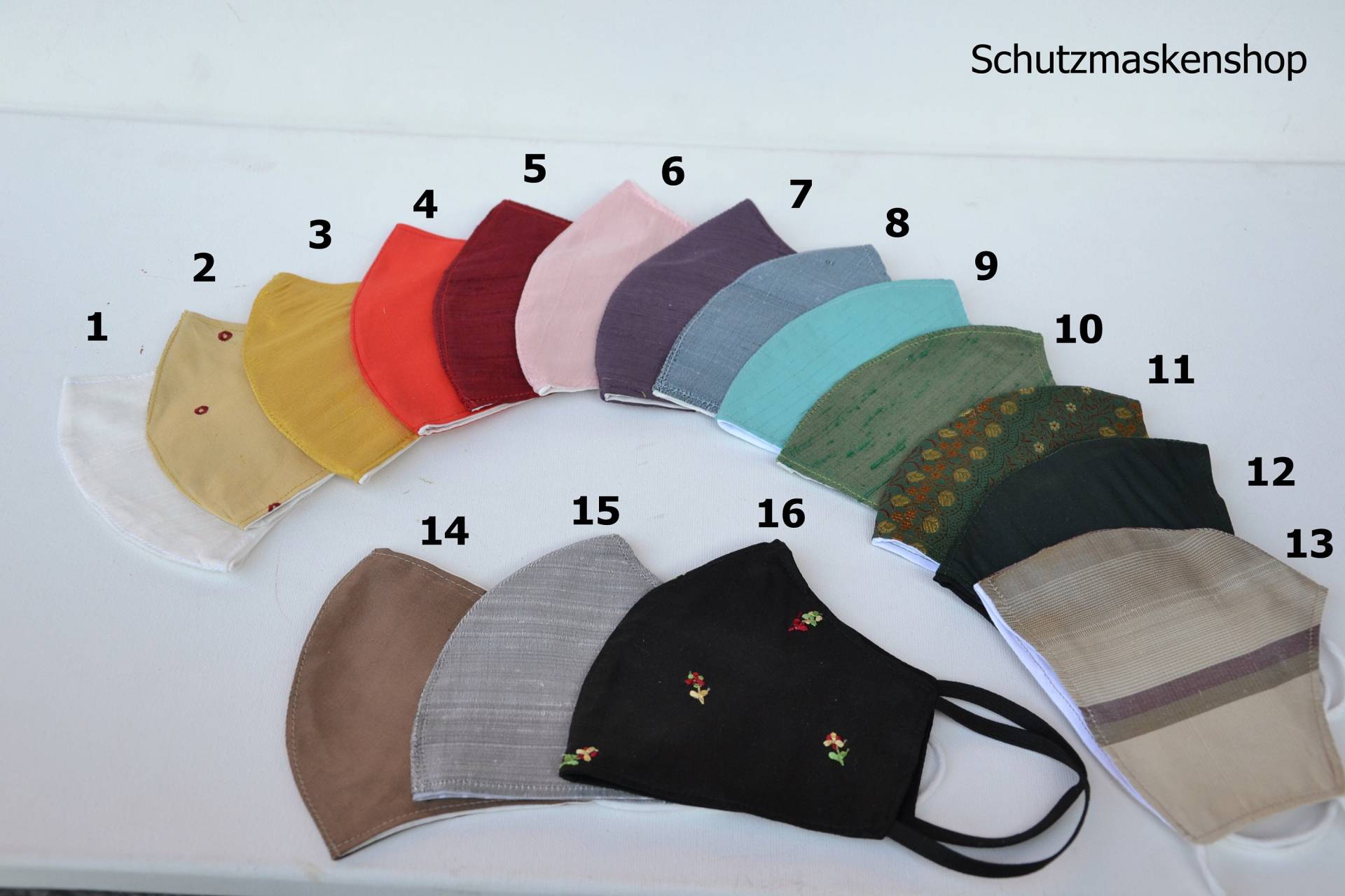 Schutzmasken "Kühle Seide", Sommermasken, Nase-Mund-Gesichtsschutz, Businessmaske, Herren-, Damenmaske, Face Mask, Breathable Fabric von Schutzmaskenshop