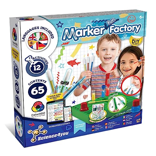 Science4you Stift-Atelier für Kinder - Macht Filzstifte Auswaschbar und Zauberstifte für Kinder, 65 Inhalte, Educatif Spielzeug für Mädchen und Jungen, Idea Geschenke für Kinder 6+ jahre von Science4you