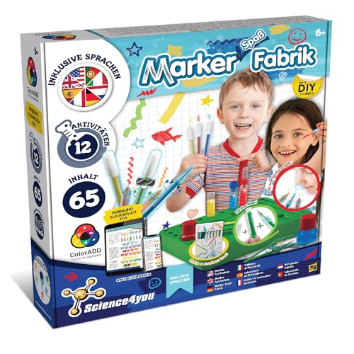 Science4you Stift-Atelier für Kinder - Macht Filzstifte Auswaschbar und Zauberstifte, 65 Inhalte, Educatif Spielzeug für Mädchen und Jungen, Idea Geschenke für Kinder 6 7 8 9+ von Science4you