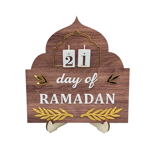 EidMubarak Ramadans Countdown-Kalender, Bastelzubehör, Zubehör für Küche, Esstisch, Party, Dekoration, Ornament von Scnvsi