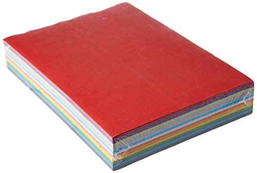 CI 31,5 x 22 x 5 cm 80 GSM 500 STK A4 Farbiges Papier Stack, Mehrfarbig von Scola