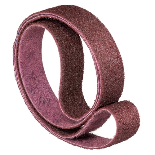 3M SC-BL Scotch Brite Schleifband Vliesband Rohrbandschleifer Schleifmaschine | Maße: 50 x 2000 mm | Körnung: A-med medium rot (100-150) | Lieferumfang: 1 Stück von Score Abrasives