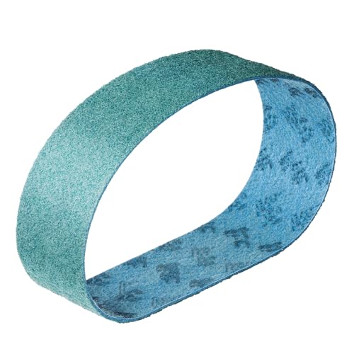 3M Scotch-Brite SC-BS Schleifband/Vliesband | 100 x 915 mm | 1 Stück | Körnung: A-vfn (sehr fein - Korn 280) blau von Score Abrasives