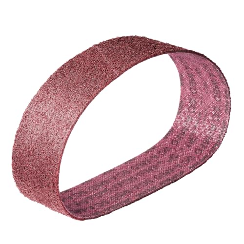 3M Scotch-Brite SC-BS Schleifband-Schleifbänder/Vliesband | 100x915 mm | 5 Stück | Korn-Körnung: A-med (mittel - Korn 120) rot von Score Abrasives