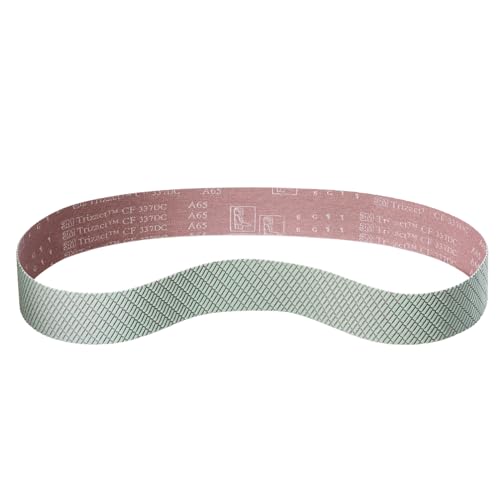 3M Trizact 337DC CF Schleifband-Gewebe-Schleifbänder | 50x1020 mm | 3-teiliges Premium-Set | Je ein Band der Körnung A045, A100, A300 von Score Abrasives