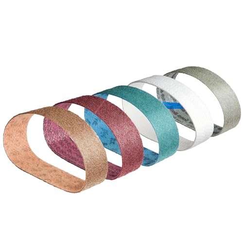 5er Set 3M Scotch Brite Schleifband Vliesband SC-BL für Rohrbandschleifer Schleifmaschinen alle Körnungen grob - polieren | 30 x 533 mm von Score Abrasives