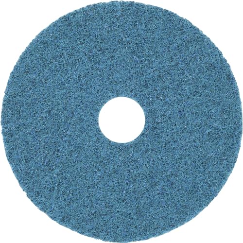 Scotch-Brite Vliesscheibe SC-DH mit Zentrierung, blau, 125 mm, 22 mm, A, very fine, 20 Stück / Karton von Scotch-Brite