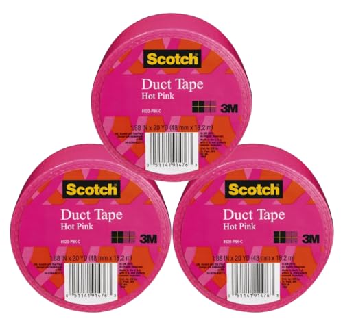 3M Scotch Solid Klebeband, 4,8 cm x 9 m, Hot Pink, 6 St ck von Scotch