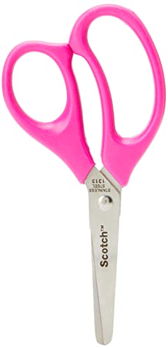 Scotch 1441B Schere für Kinder, stumpfe Spitze, 12 cm, farblich sortiert, 1 Stück von Scotch