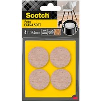 Scotch EXTRA SOFT Filzgleiter Kunststoff Ø 3,4 cm, 4 St. von Scotch