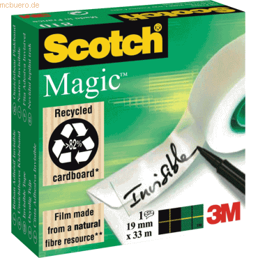 Scotch Klebefilm Magic 33m x 19mm matt von Scotch