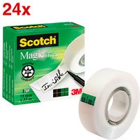 Scotch Magic™ Tape Klebefilm matt 19,0 mm x 33,0 m 24 Rollen von Scotch