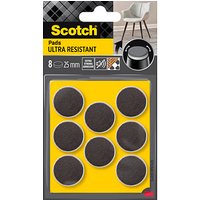 Scotch ULTRA RESISTANT Filzgleiter Kunststoff Ø 2,5 cm, 8 St. von Scotch