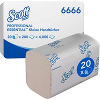 Scott® Papierhandtücher 6666 Essential Interfold-Falzung 2-lagig 4.000 Tücher von Scott®