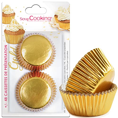 ScrapCooking 5068 Cupcake- & Muffin-Tüten, Papier, Goldfarben von ScrapCooking