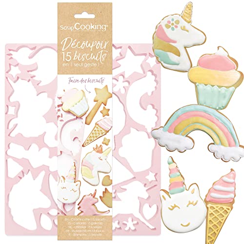 ScrapCooking – Multi-Schneideplatte Einhorn für Kekse, Kuchen, Gebäck von ScrapCooking